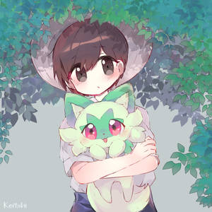 Sprigatito and Florian [Pokemon Scarlet / Violet]