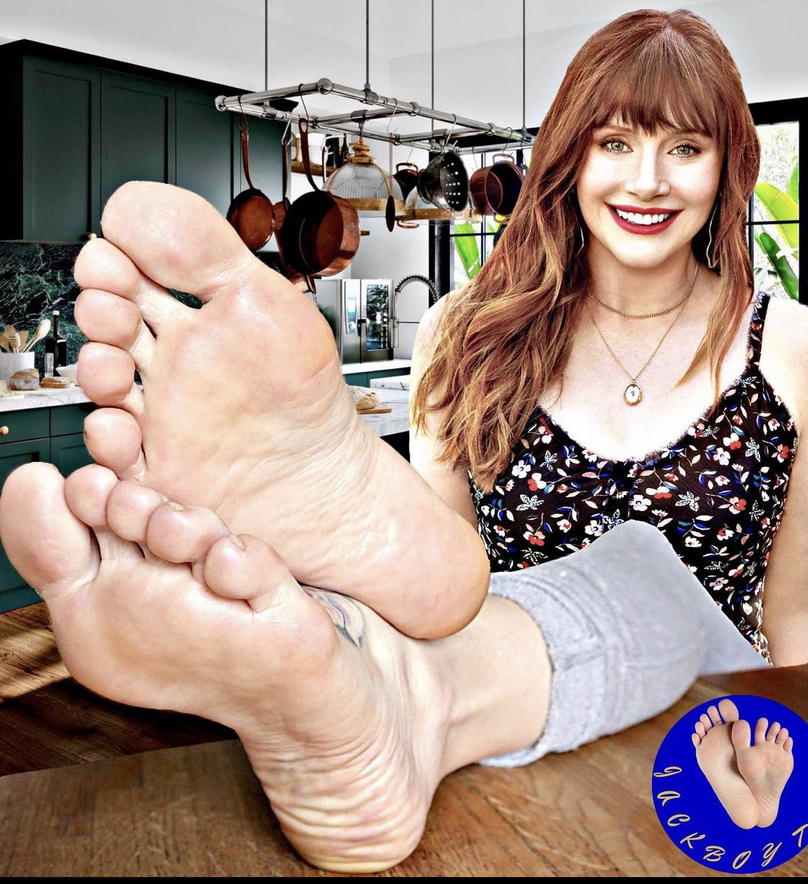 Bryce Dallas Howard crossed soles by lickinhfeetpassaion on DeviantArt