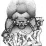 :::graffiti afro man:::