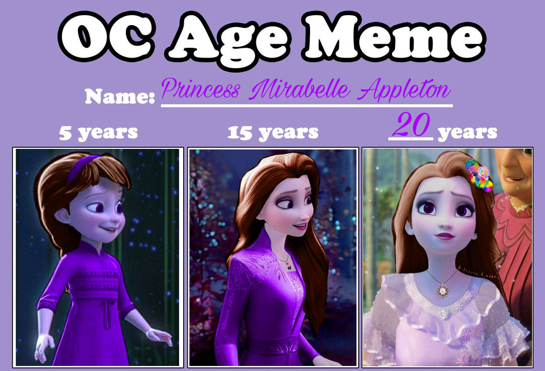 Princess Mirabelle Appleton OC Age Meme by princessmirabelle on DeviantArt