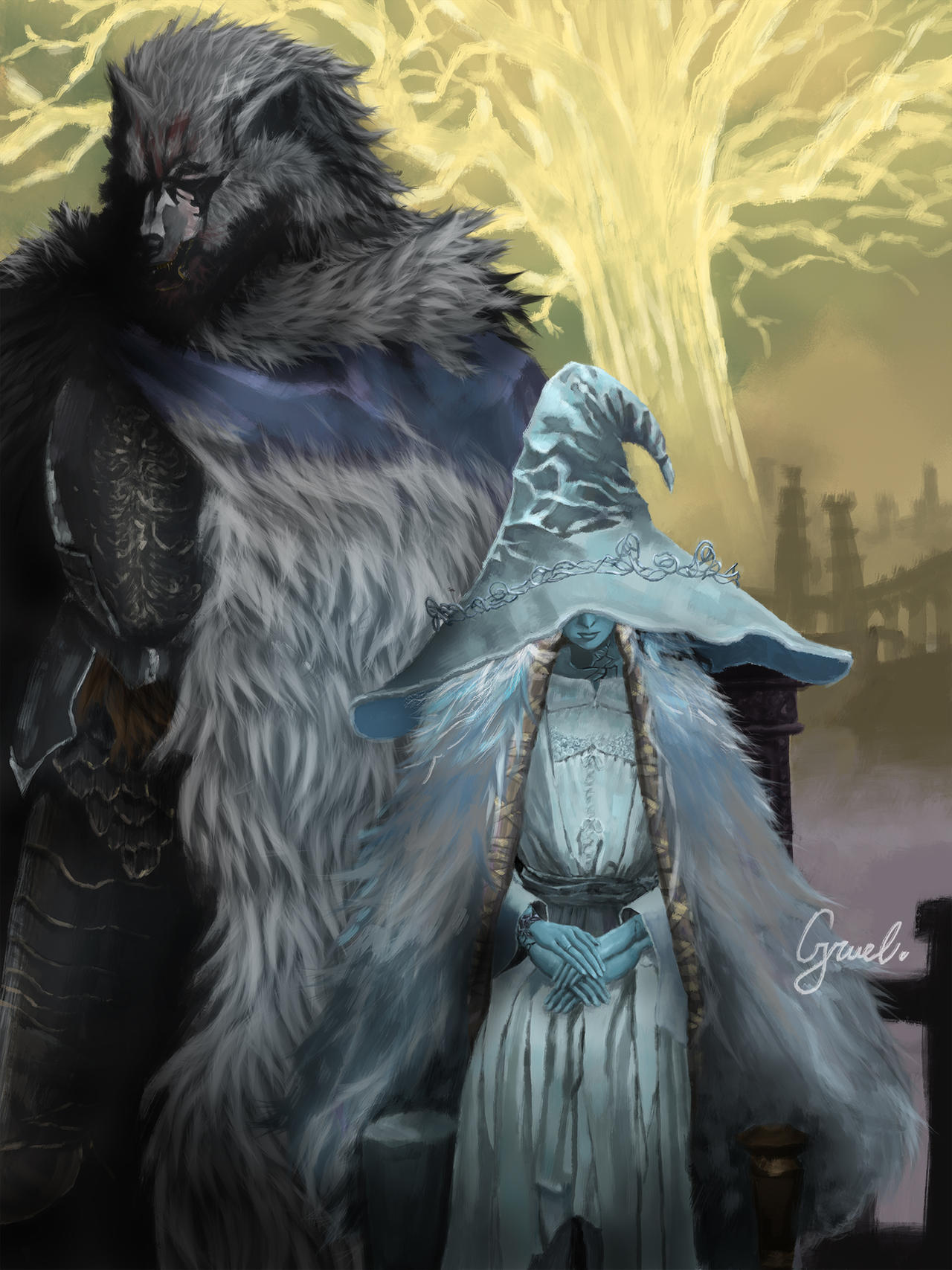Blaidd and Ranni by GruelandPorridge on DeviantArt