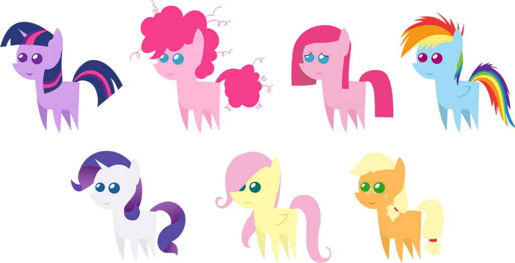 Mane Six and Spike on MLPFIM-Vectors - DeviantArt