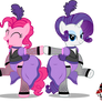 Can-Can Pinkie and Rarity [Commission]