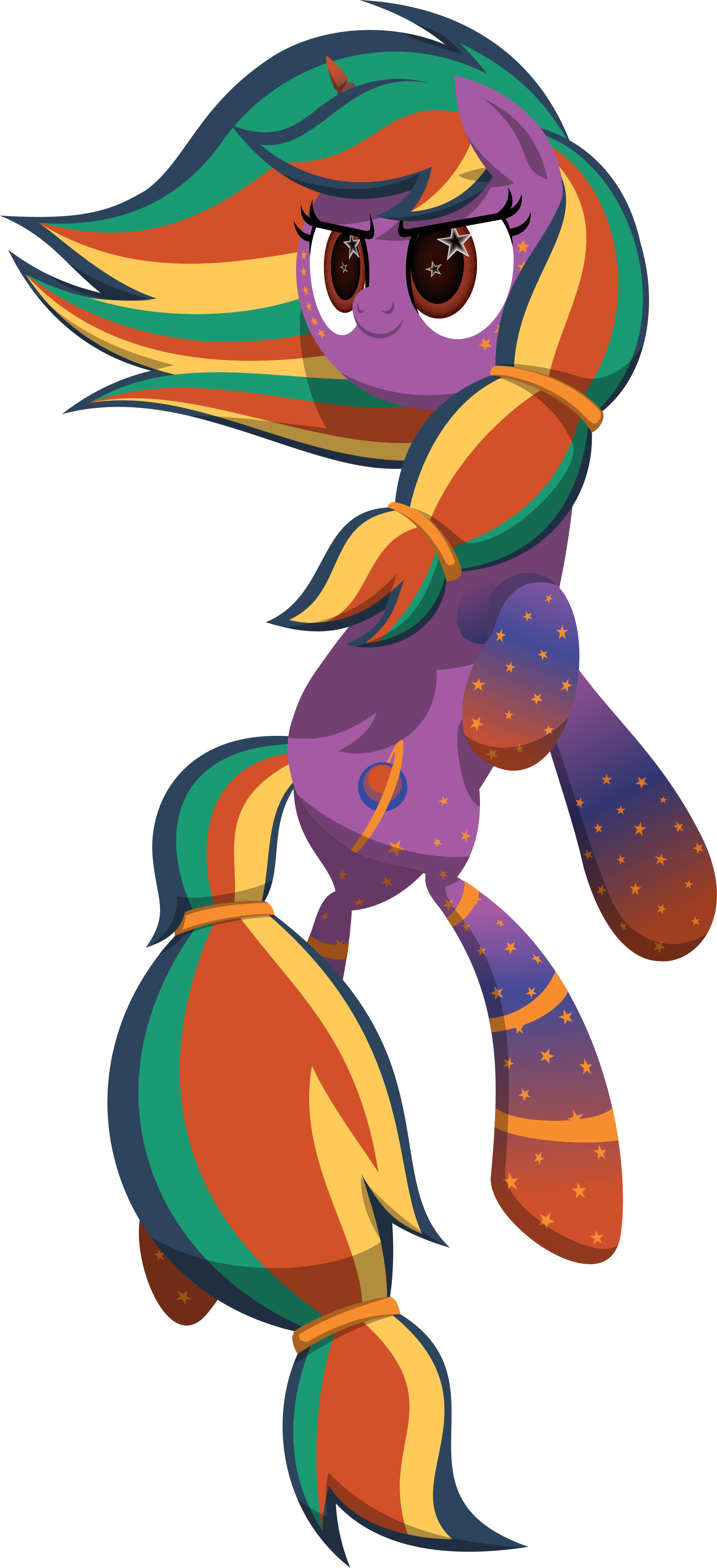 Rainbow Powered Saturn Star [Commission]