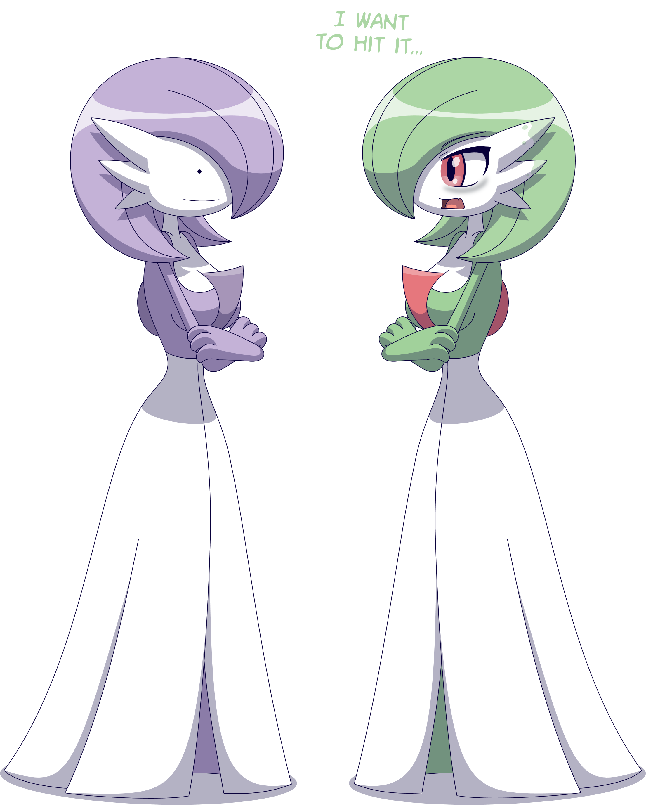 gardevoir, ditto, and transformed ditto (pokemon) drawn by lotosu