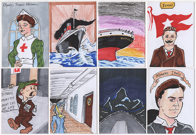 Titanic Sketch Cards