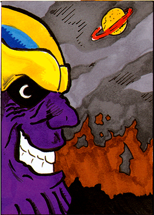 Thanos sketch card