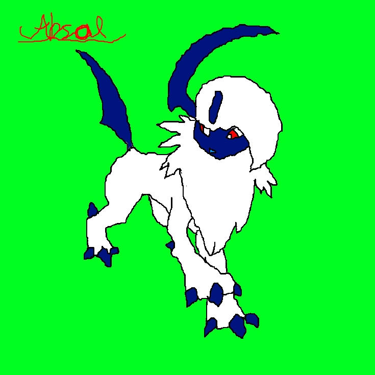 Absol-My drawing by opie654 on DeviantArt