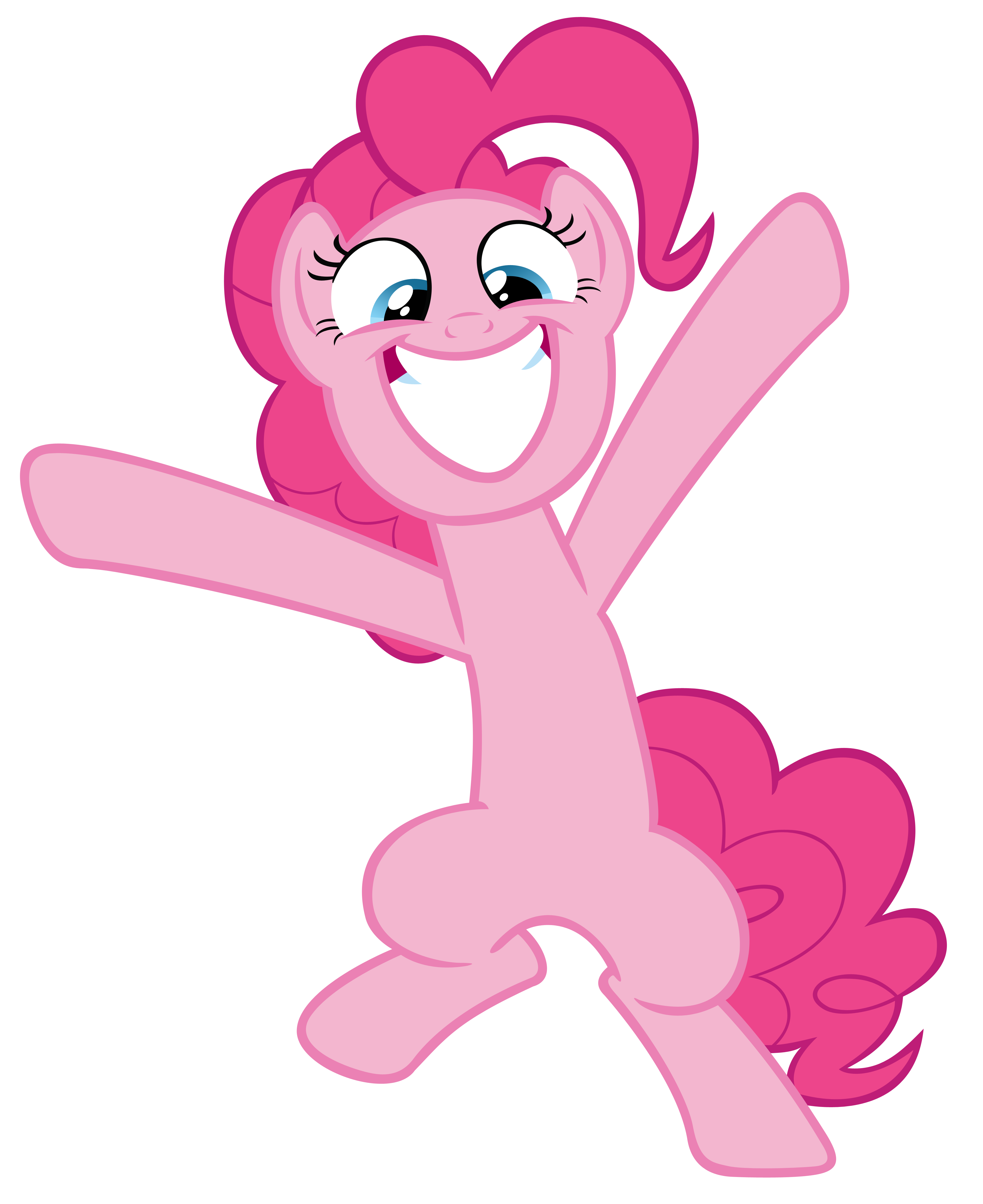 Pinkie Pie busted out from ear to ear :D