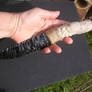 carved obsidian knife handle pic 7