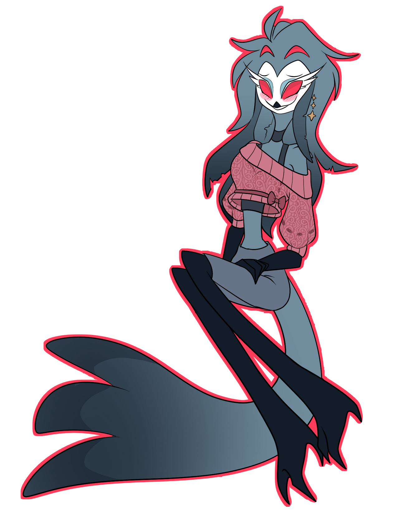 Female Stolas Design! by Nolistra on DeviantArt