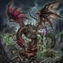 Decaying Rose Dragon - The Deadly Bloom