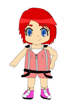 I drew a chibi version of my girlfriend as Kairi