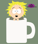 Tweek in a coffee mug by Kennythecatgirl