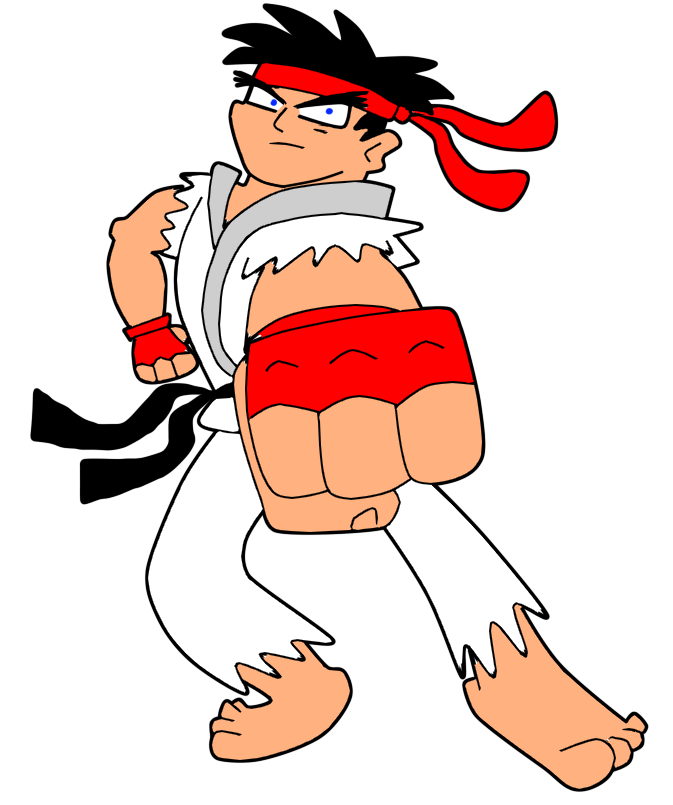 Cartoon Ryu Pfp Ryu Render by IanMcRacoon2000 on DeviantArt
