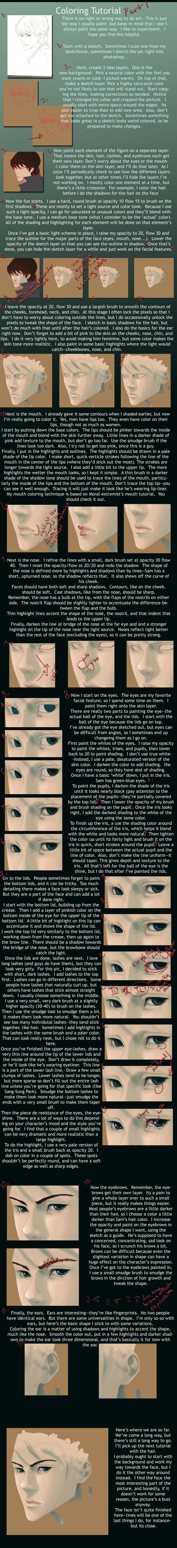 Coloring Tutorial Part 1 by surrealgreen