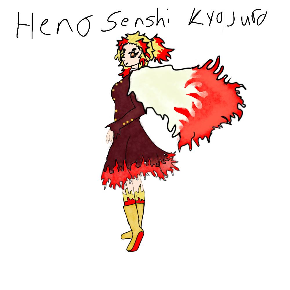 Female rengoku! by Dinoanddragondrawer on DeviantArt