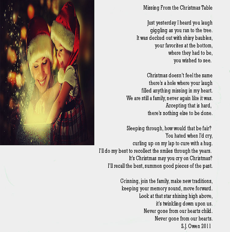 Missing from the Christmas Table by SueJO Missing from the Christmas Table by SueJO