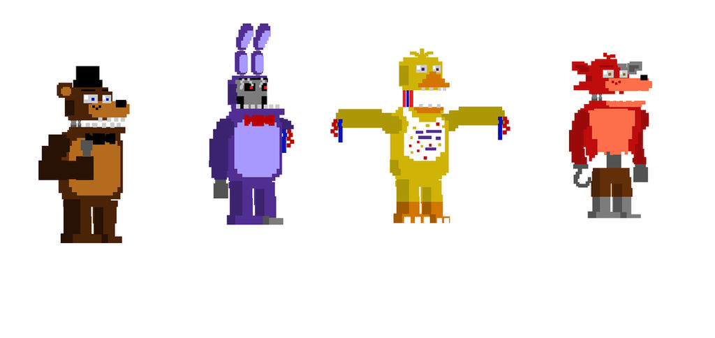 Fnaf 4 Styled Minigame Animatronics by Shaddow24 on DeviantArt