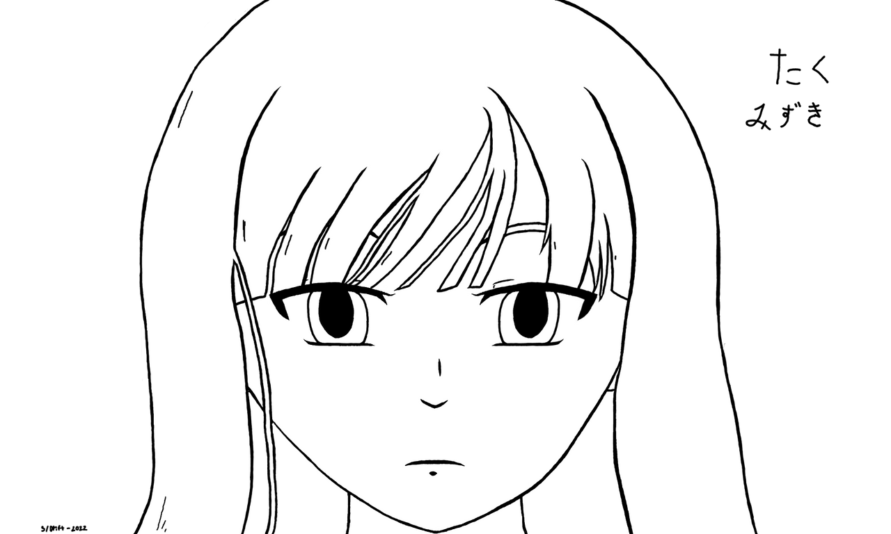 Mizuki (Uncolored) by PineIndustries on DeviantArt