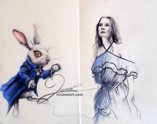 Alice and the White Rabbit