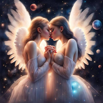 Angels kissing 