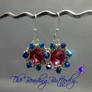 Supernova Earrings in Rose