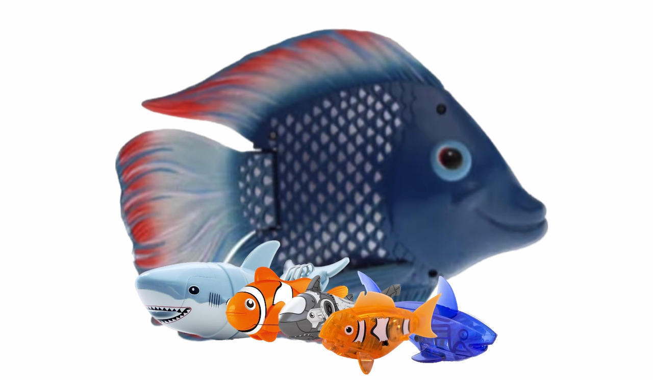 Bluebots Fish Rainbow reef fish Robo fish Hb Aquabot lil fishys by shark123123 on ...