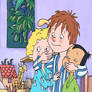 Horrid Henry with his Brother Peter and Other Kid