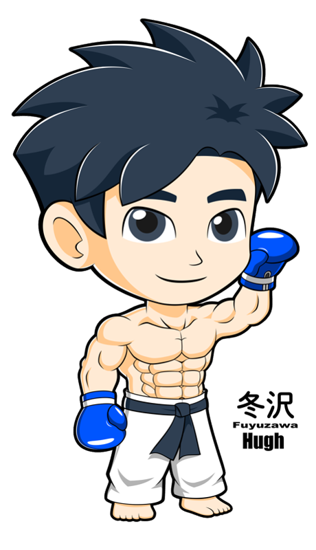 Muscular chibi boxer : Hugh by FasciDevVion on DeviantArt
