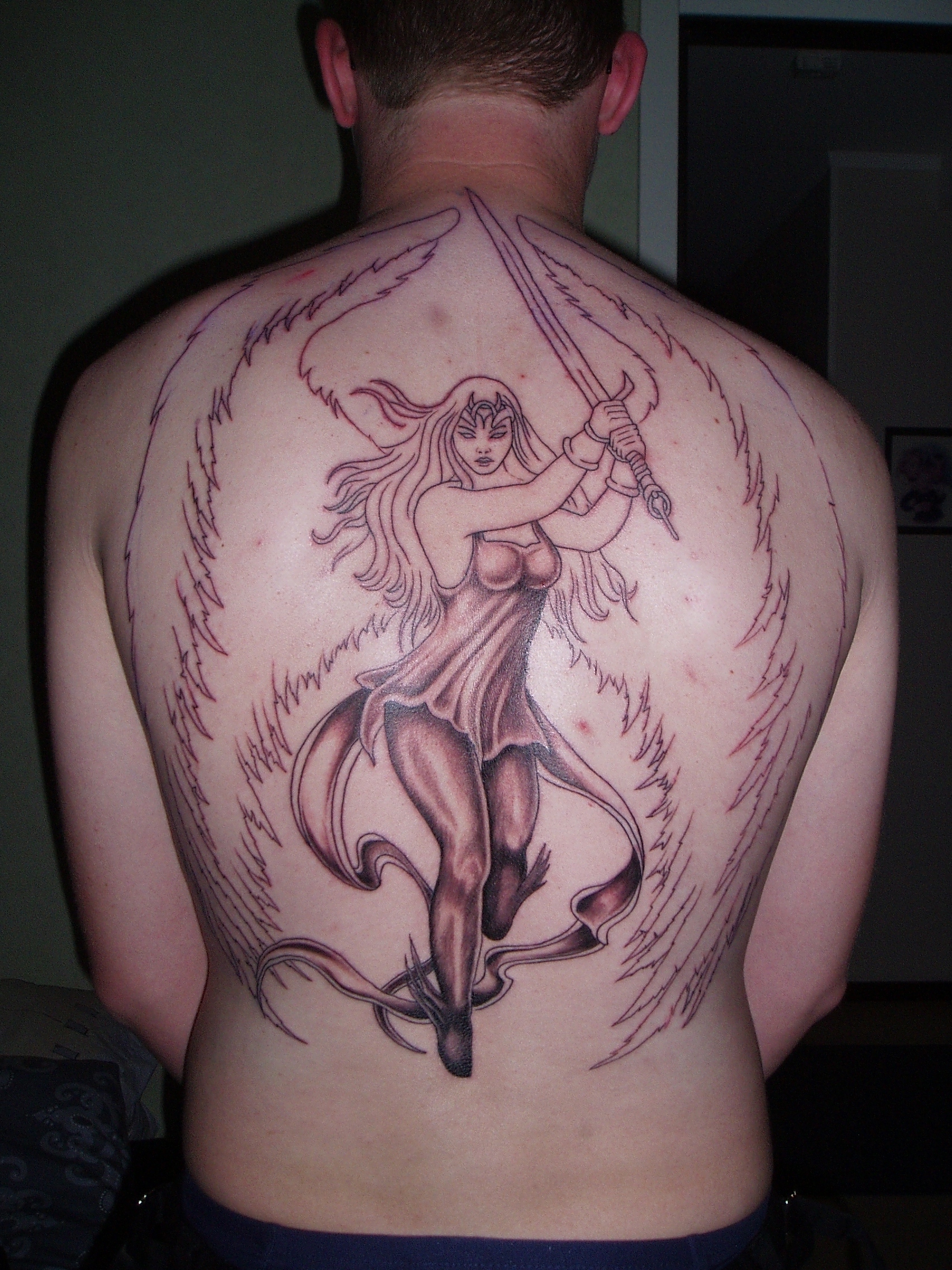 Guardian angel tattoo