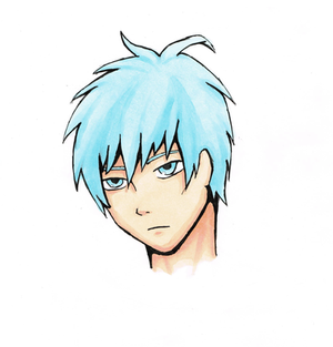 Copic Practice 1 Kuroko Headshot