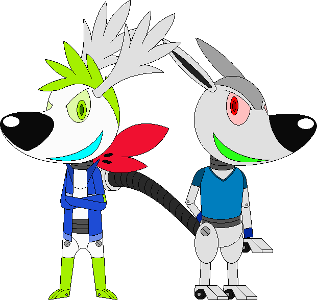 Ace and Zane the Robot Duo