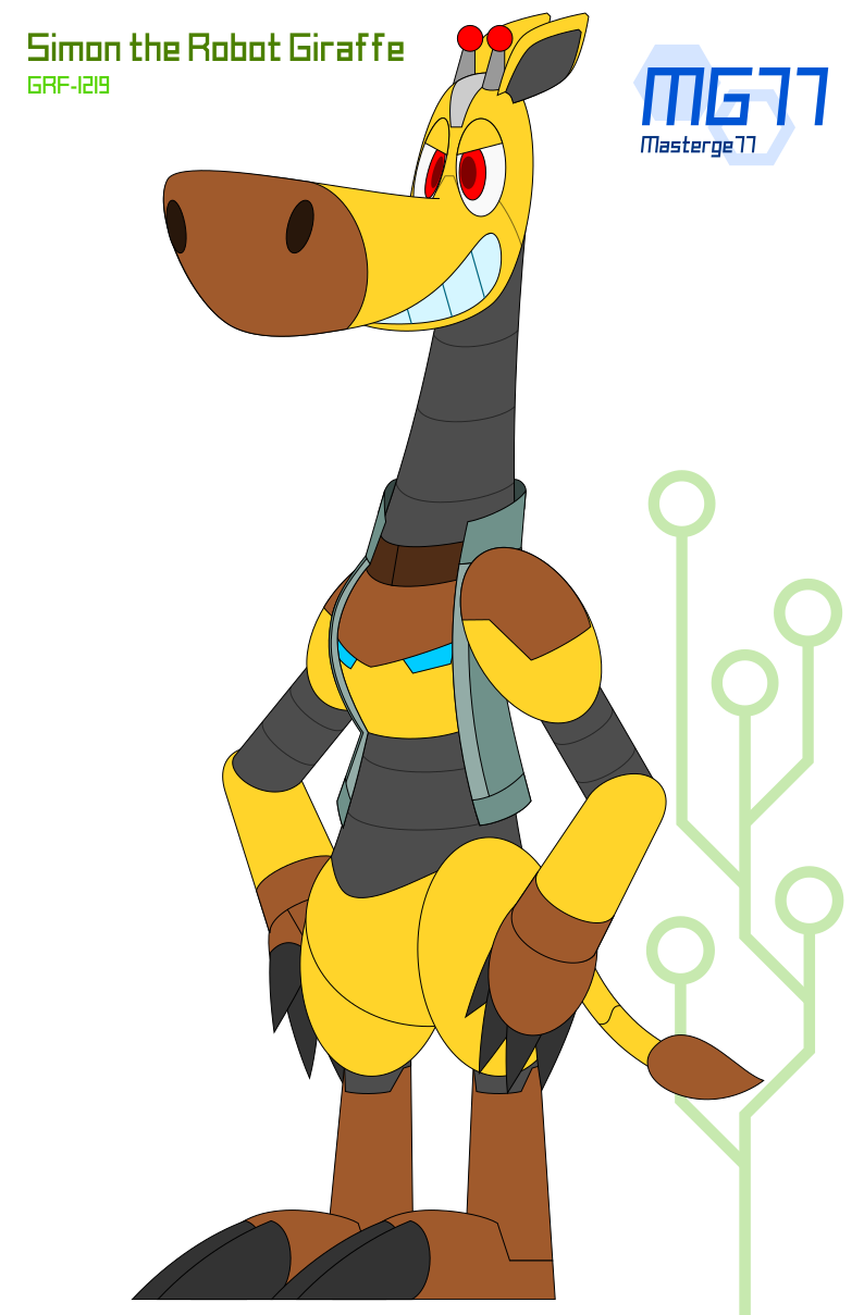 Simon the Robot Giraffe 2025 by Masterge77 on DeviantArt
