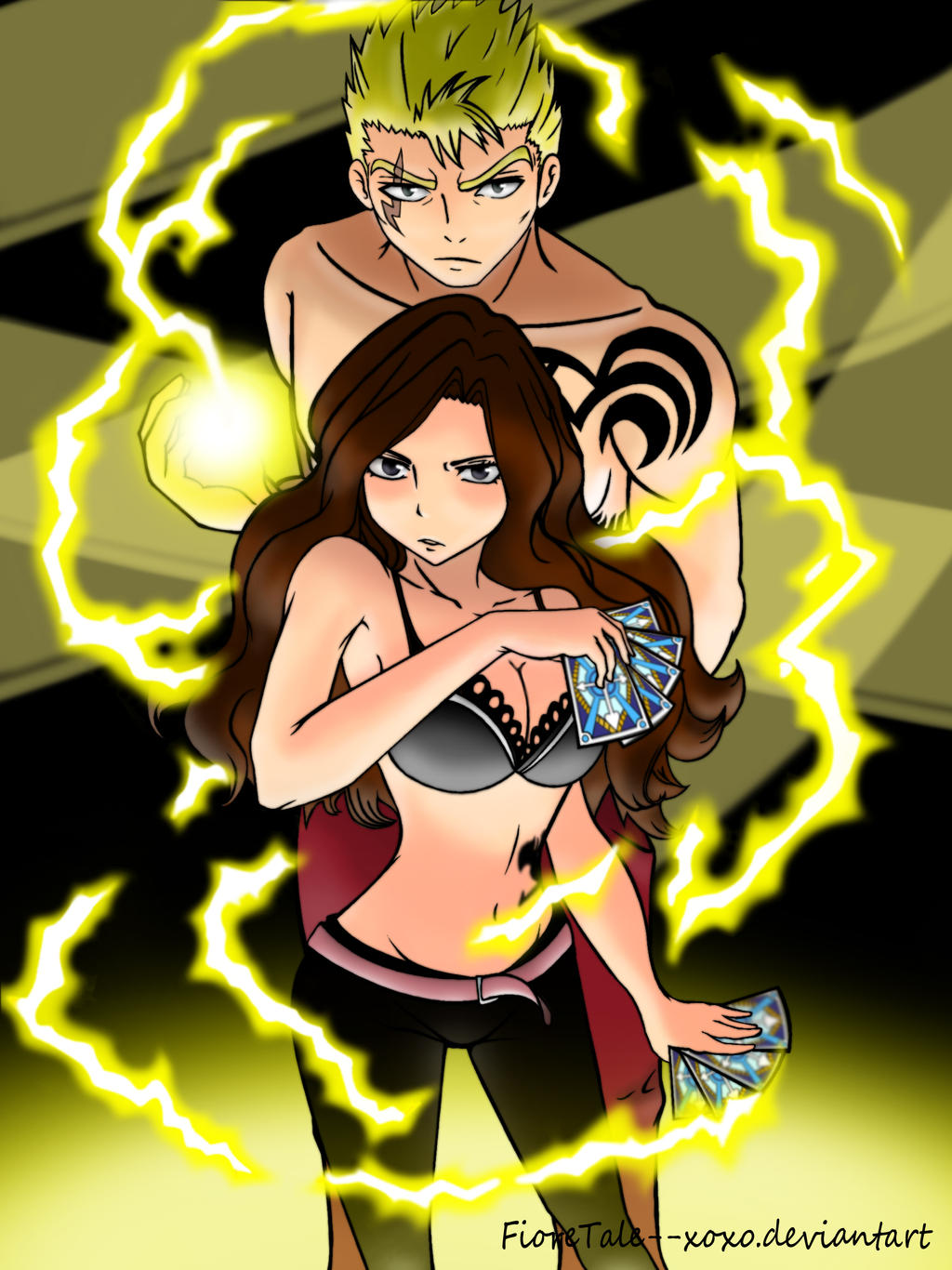 Laxus and Cana! (Kana)