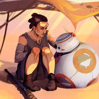 Rey and Bb-8