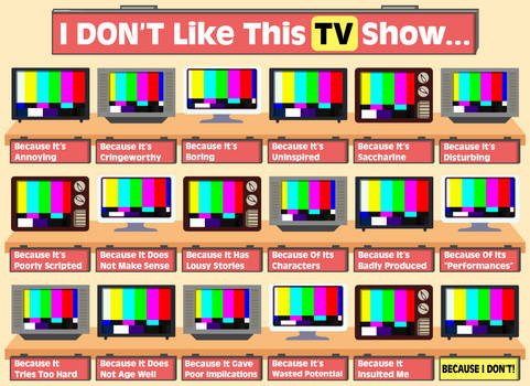 'I DON'T Like this TV Show' Template