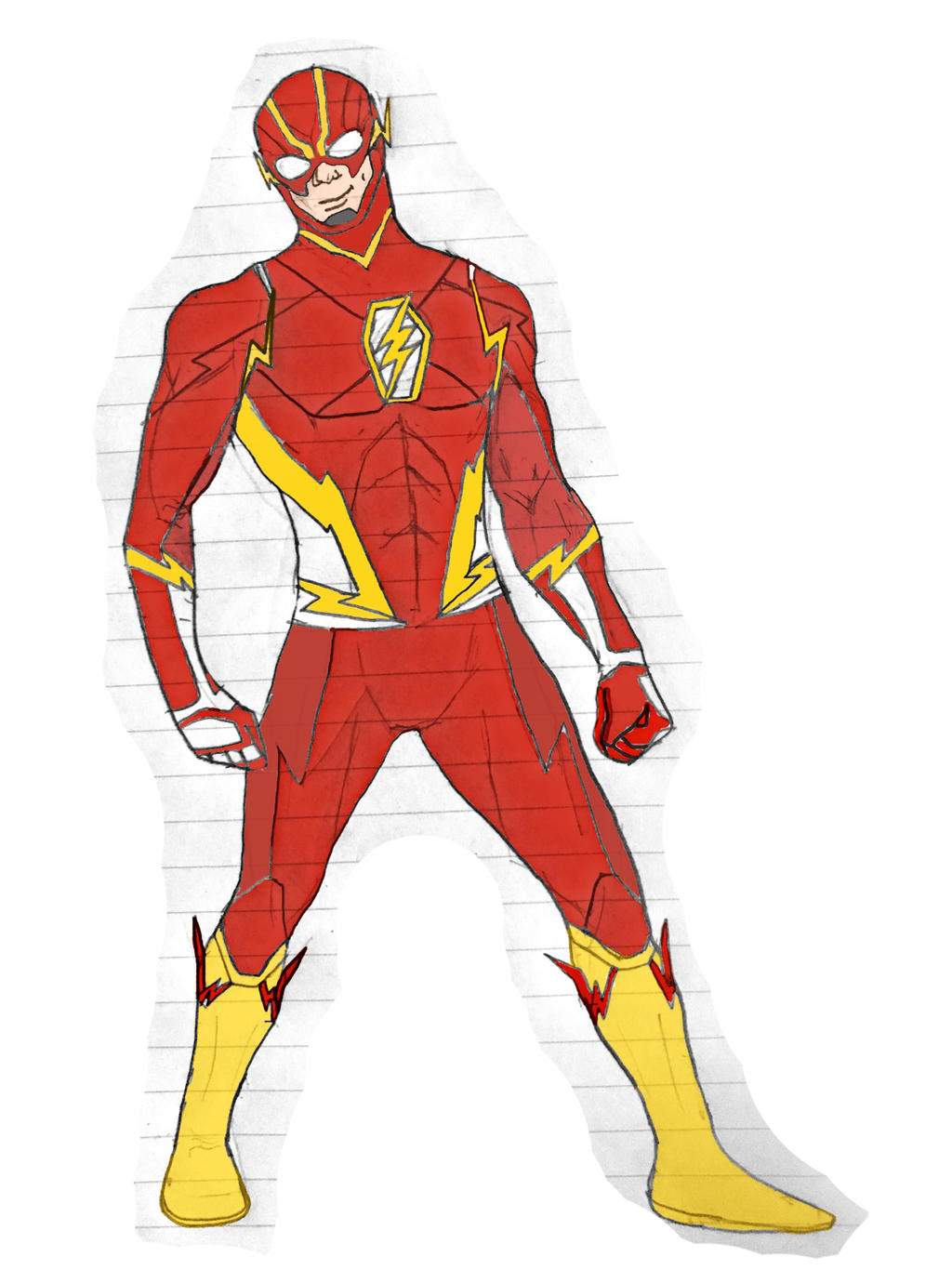 The Flash Redesign Color by miragecomics on DeviantArt