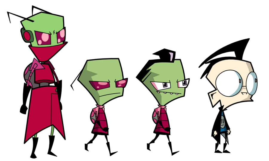 Invader Zim animation models by SarahS on DeviantArt