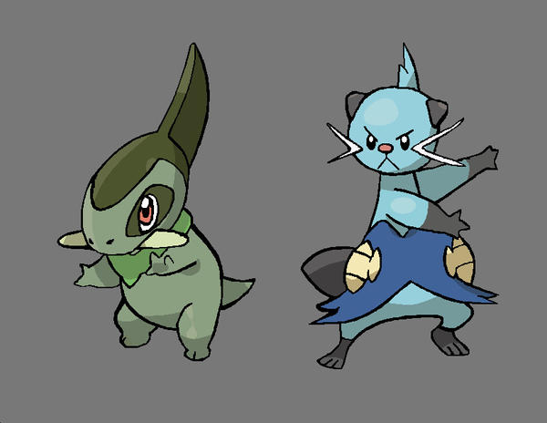 Axew Ditto Axew and Dewott by Reverr on DeviantArt