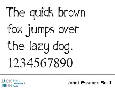 Johct Essence Serif Type