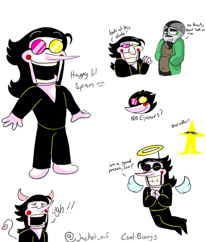 Here's a better Spamton by Cool-Bunnys on DeviantArt