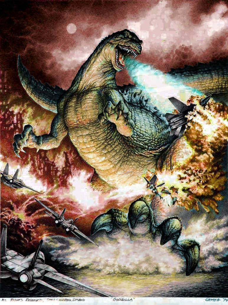 Stan Godzilla GODZILLA - Stan Winston - Colorized by JES86 on DeviantArt