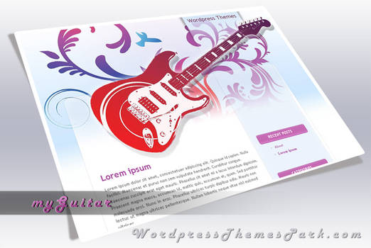 myGuitar - Wordpress Theme