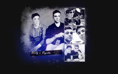 Fondo WILLY VEGETTA {Negro-Azul}