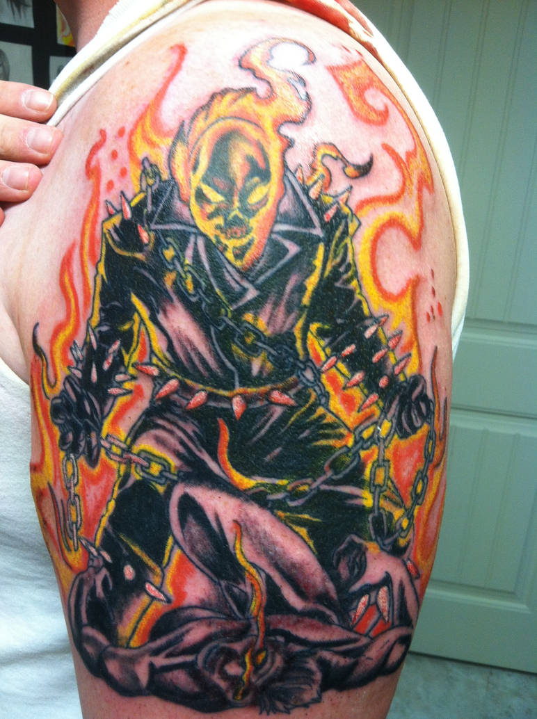Ghostrider Tattoo by rgalvan on DeviantArt