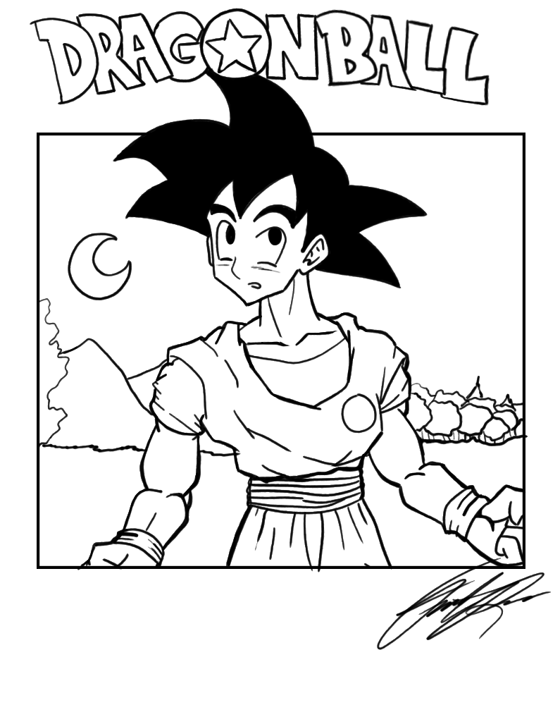 Dragon Ball GT Goku Coloring Pages - Get Coloring Pages