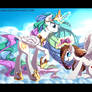 Commission - Akira and Princess Celestia