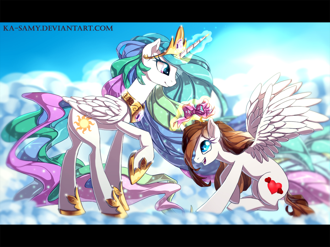 Commission - Akira and Princess Celestia
