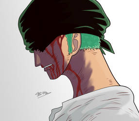 Zoro cuts steel.